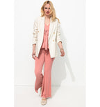 Pantalon en Jersey Fluide - Rose Uni Colore