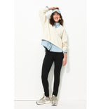 Leggings en Jersey Milano - Noir Uni Fonce