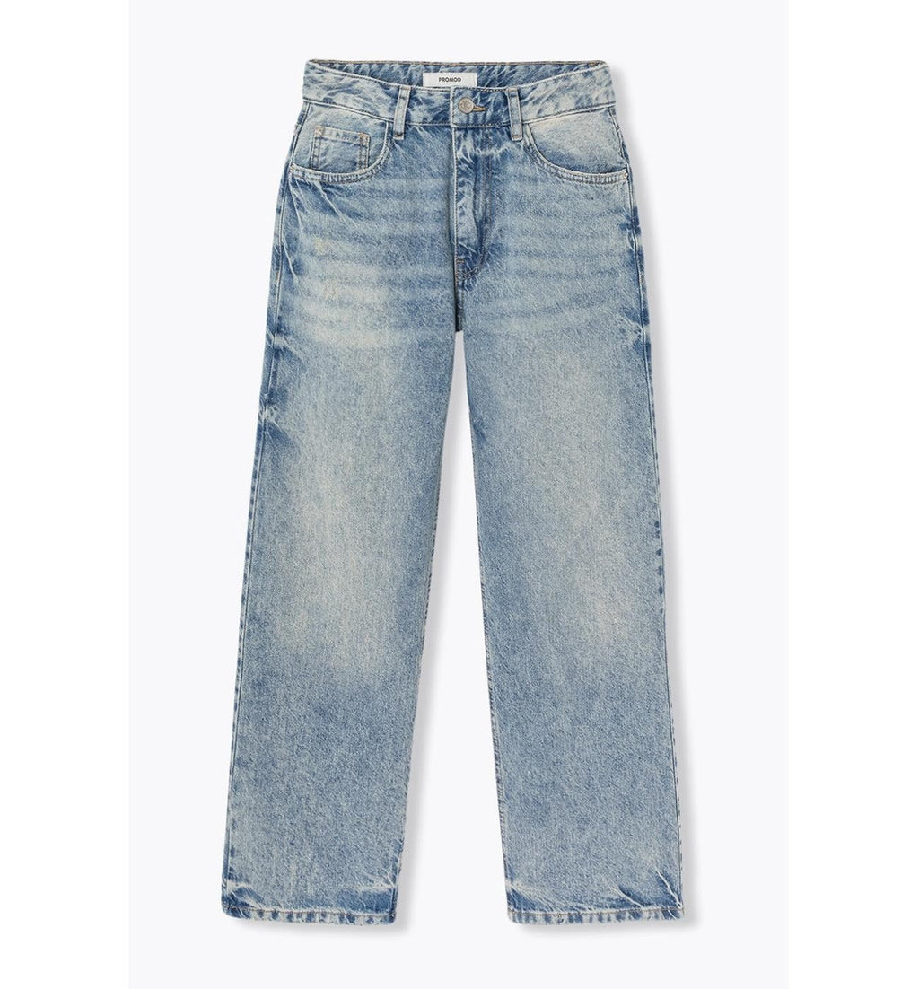 Jean Droit 7/8è Femme - Jeans Uni Fonce