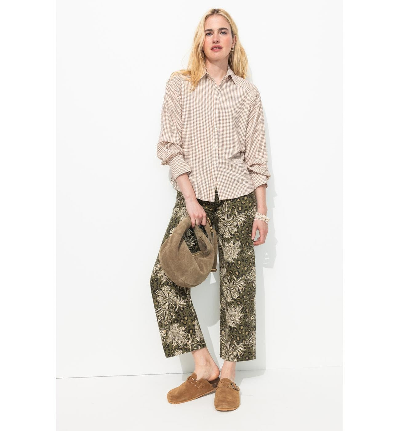 Pantalon Imprimé Femme - Kaki Imprime