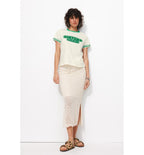 T-shirt Sisters Club - Vert Uni Colore