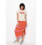 T-shirt Sisters Club - Naturel Imprime