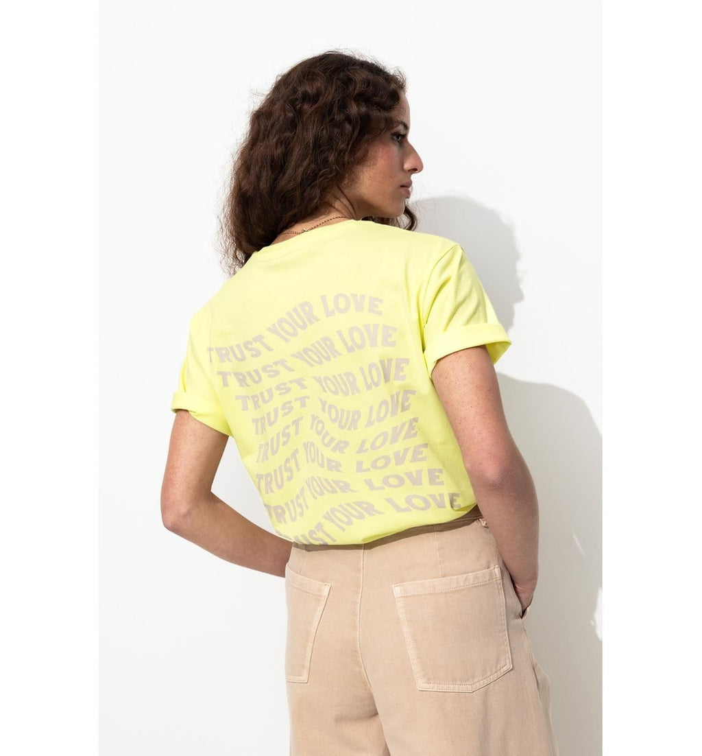 T-shirt à Message Femme - Multicolore Imprime