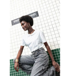 T-shirt Uni Made In France - Blanc Uni Clair