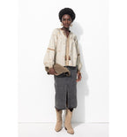 Blouse Brodée Folk Femme - Naturel Uni Clair