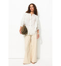 Chemise Brodée Manches Ballon - Naturel Uni Clair