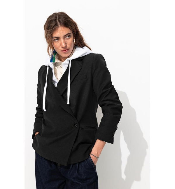 Veste de Tailleur Femme - Noir Uni Fonce