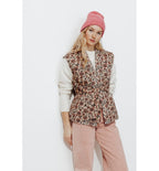 Veste Matelassée sans Manches - Multicolore Imprime
