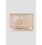 Petit Porte-monnaie Cuir Irisé - Jaune Uni Colore