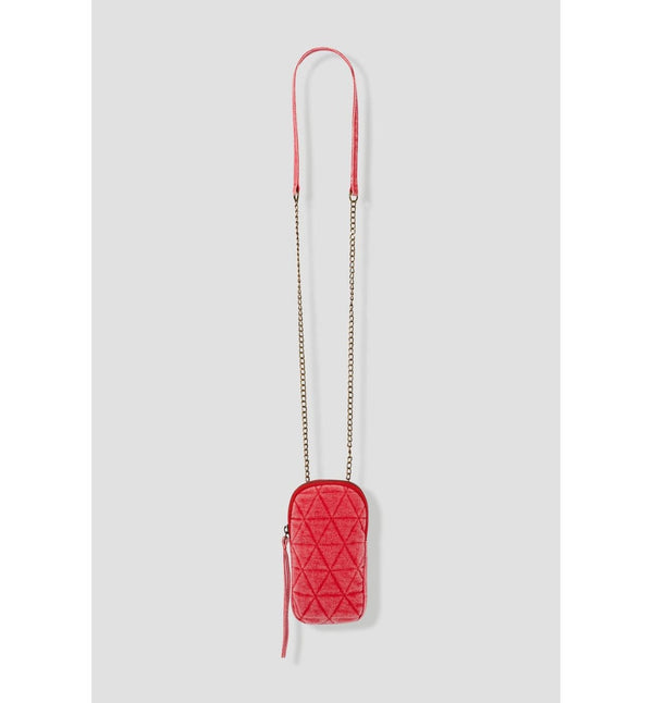 Pochette Smartphone en Jean - Rouge Uni Colore