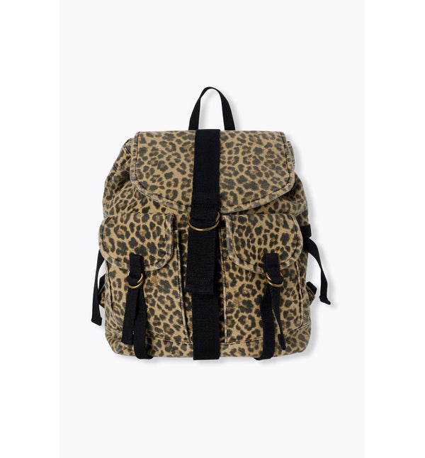 Sac à Dos Léopard Femme - Grège Imprime