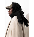 Echarpe Unie Irisée Femme - Noir Uni Fonce