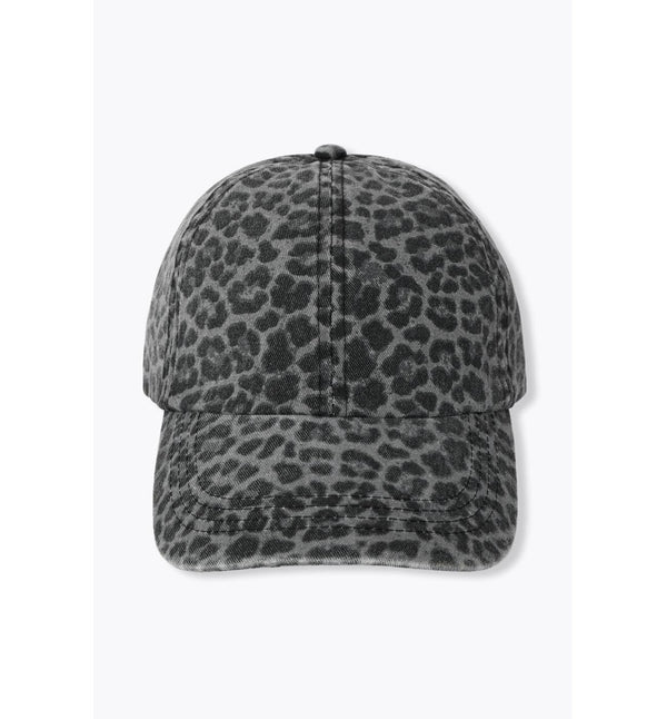 Casquette Léopard Femme - Gris Imprime