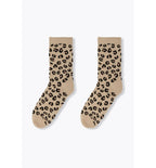 Chaussettes Léopard Femme - Naturel Imprime