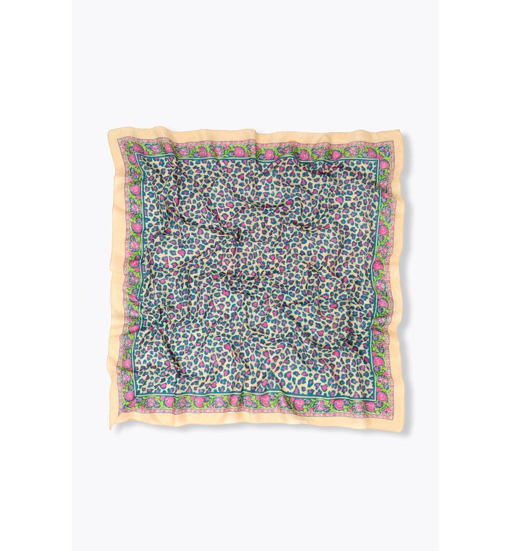 Foulard Imprimé Léopard Femme - Rose Imprime