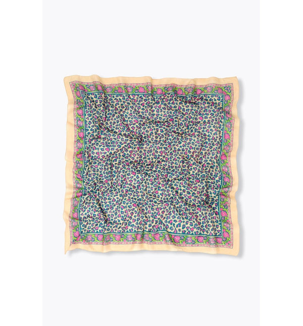 Foulard Imprimé Léopard Femme - Rose Imprime