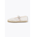 Espadrilles Strassées Femme - Naturel Uni Clair