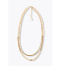 Collier Surfeur 2 Rangs Femme - Jaune Uni Colore