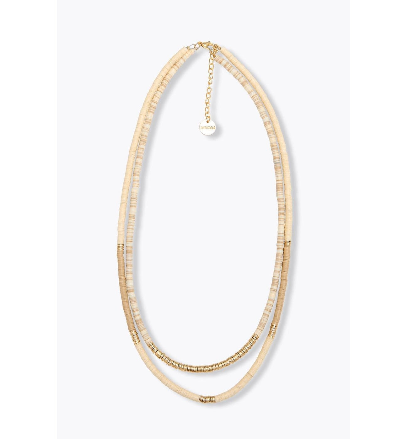 Collier Surfeur 2 Rangs Femme - Jaune Uni Colore