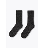 Chaussettes à Paillettes Femme - Gris Uni Fonce