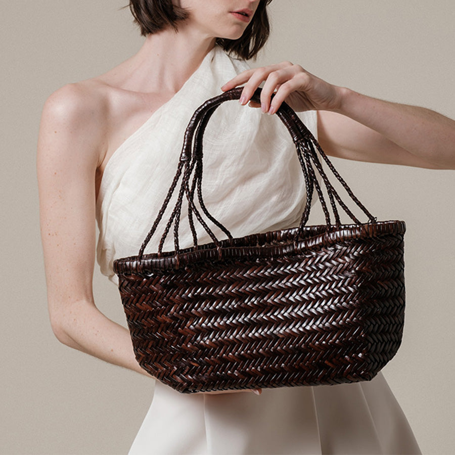 Sac Panier Gaby Medium - Marron