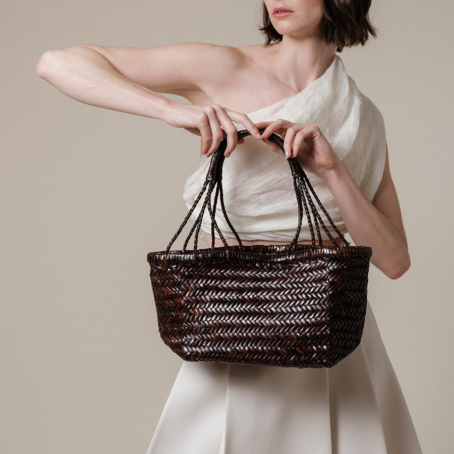 Sac Panier Gaby Medium - Marron