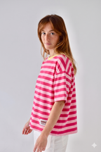 T-Shirt Nunu Rose Et Fuchsia