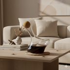 Toupie - Carafe 1.3 L Avec Bouchon En Liège - Verre Soufflé Bouche/Liège - Translucide