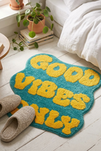 Amsterdam - Tapis Coloré Good Vibes Only - Textile