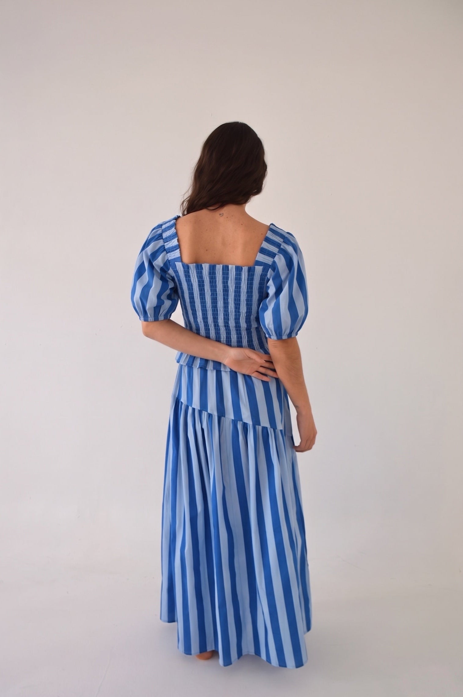 Top Beth Rayures Bleu
