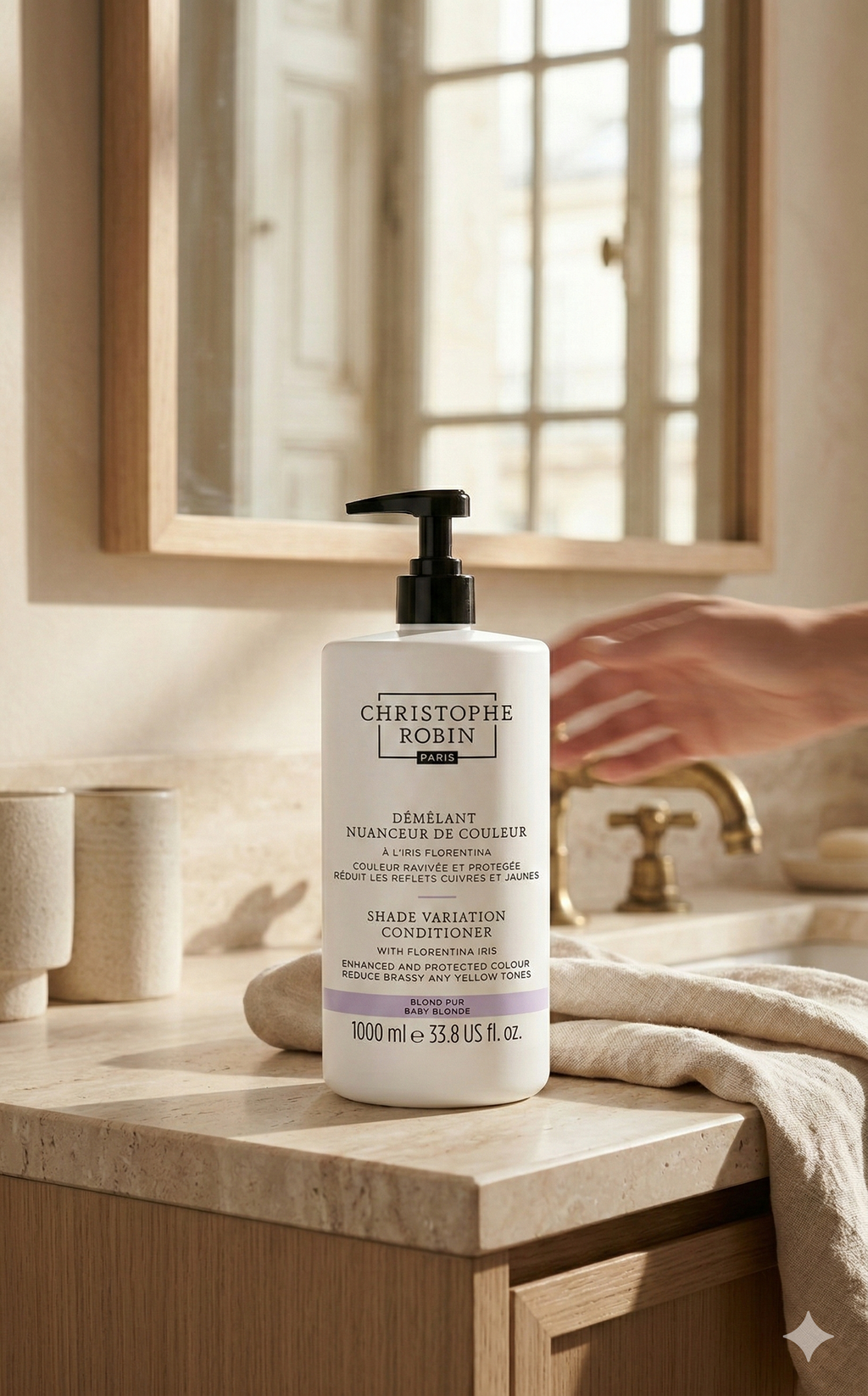 Démêlant Nuanceur De Couleur À L'Iris Florentina - 1000Ml