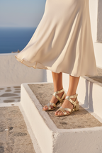 Sandales À Talons Anaba - Light Gold