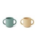 Lot De 2 Tasses Gene Cup - Mélange De Blé Jaune À La Menthe Poivrée Et À La Lapin