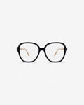 Lunettes de vue Gigi Noir — monture oversize acétate-métal, vue de face