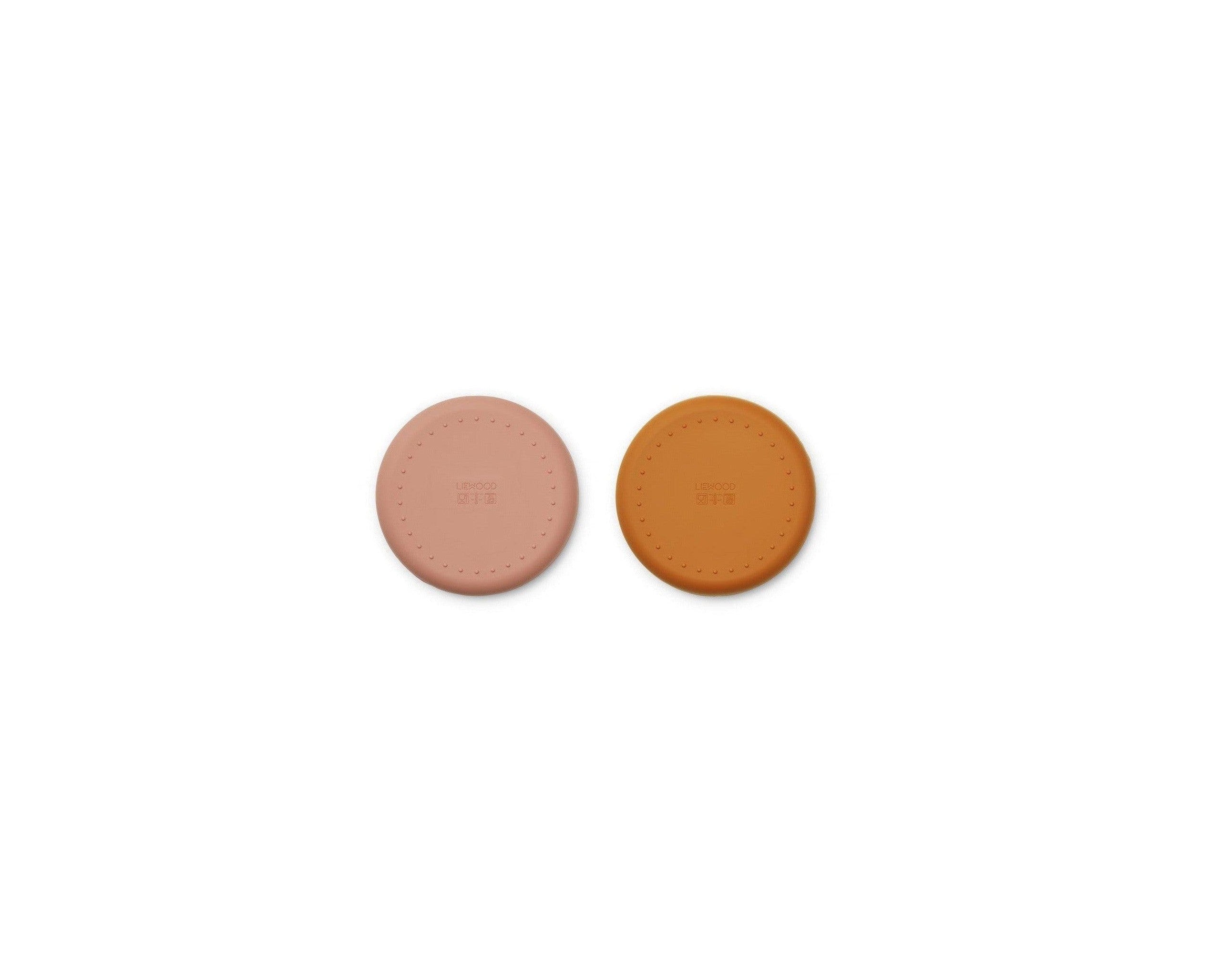 Assiette Enfant Deux En Un - Pack De 2 Gordon - Cat Dark Rose/Mustard Mix