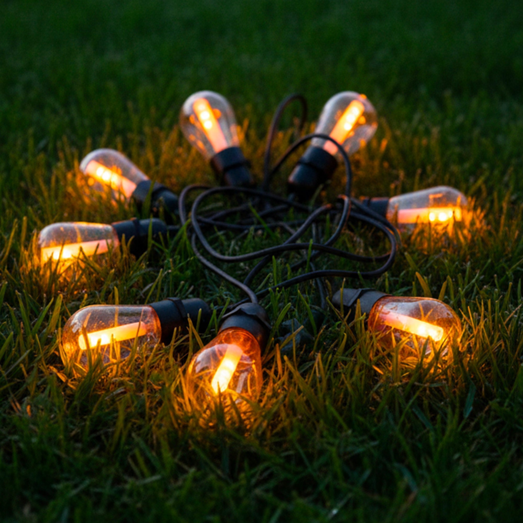 Flame - Guirlande Solaire - Plastique - Transparent