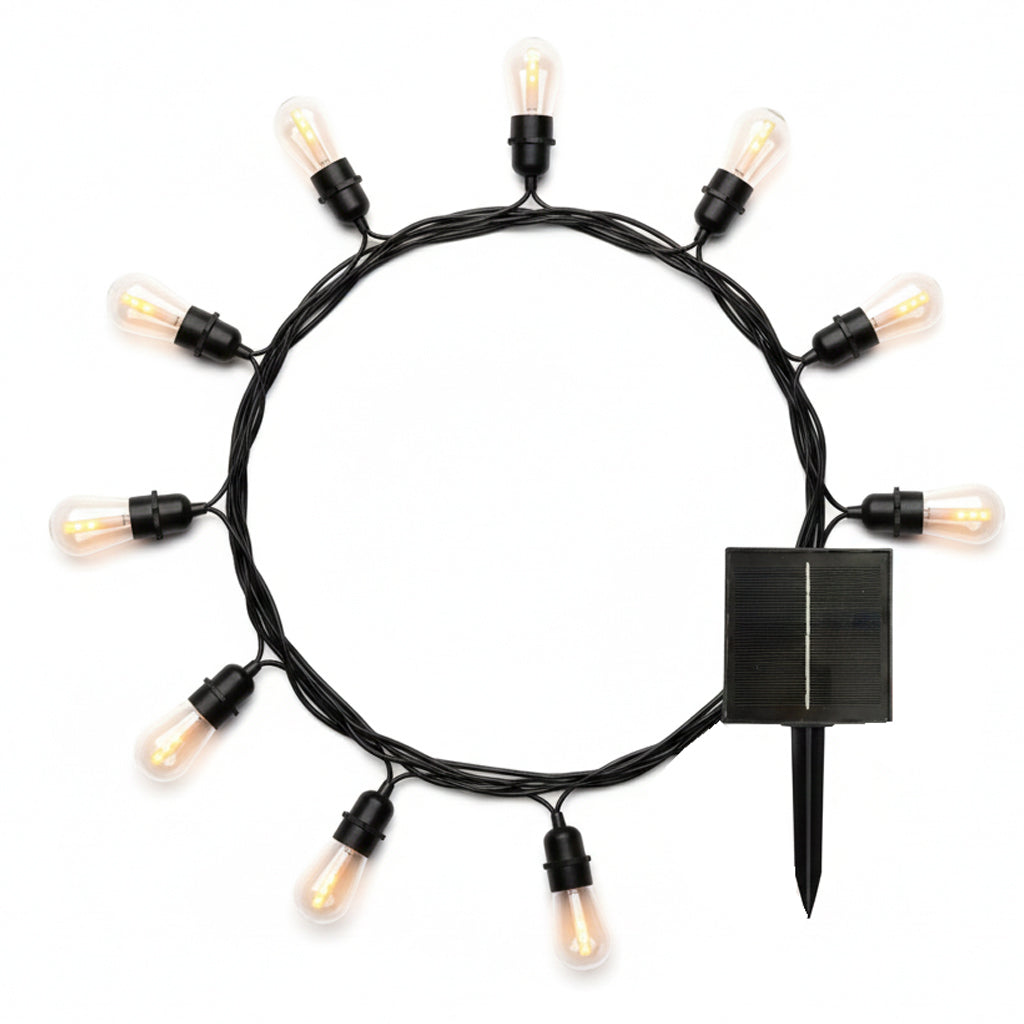 Flame - Guirlande Solaire - Plastique - Transparent