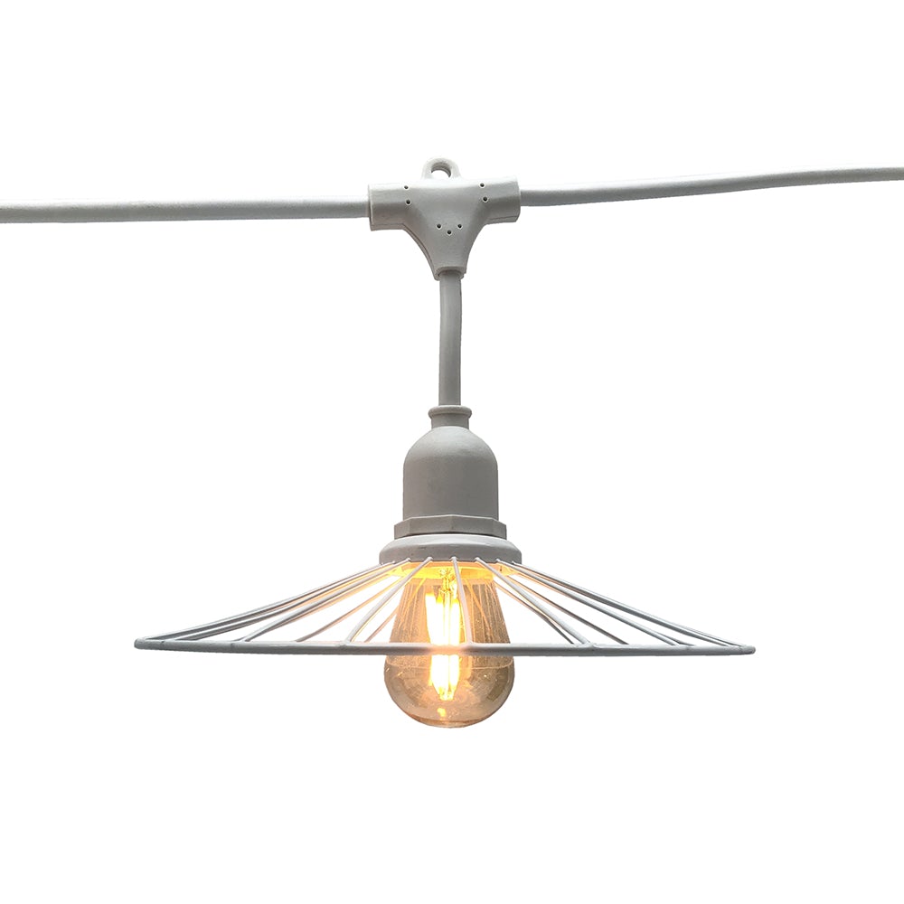 Chic - Guirlande Filaire E27 - Acier - Blanc