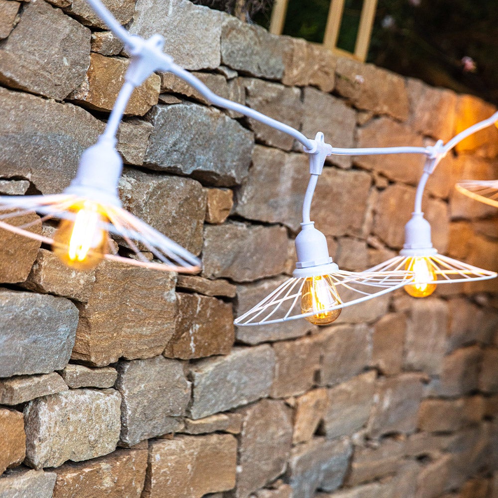 Chic - Guirlande Filaire E27 - Acier - Blanc