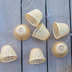 Chill - Guirlande Solaire Hybride - Bambou - Beige