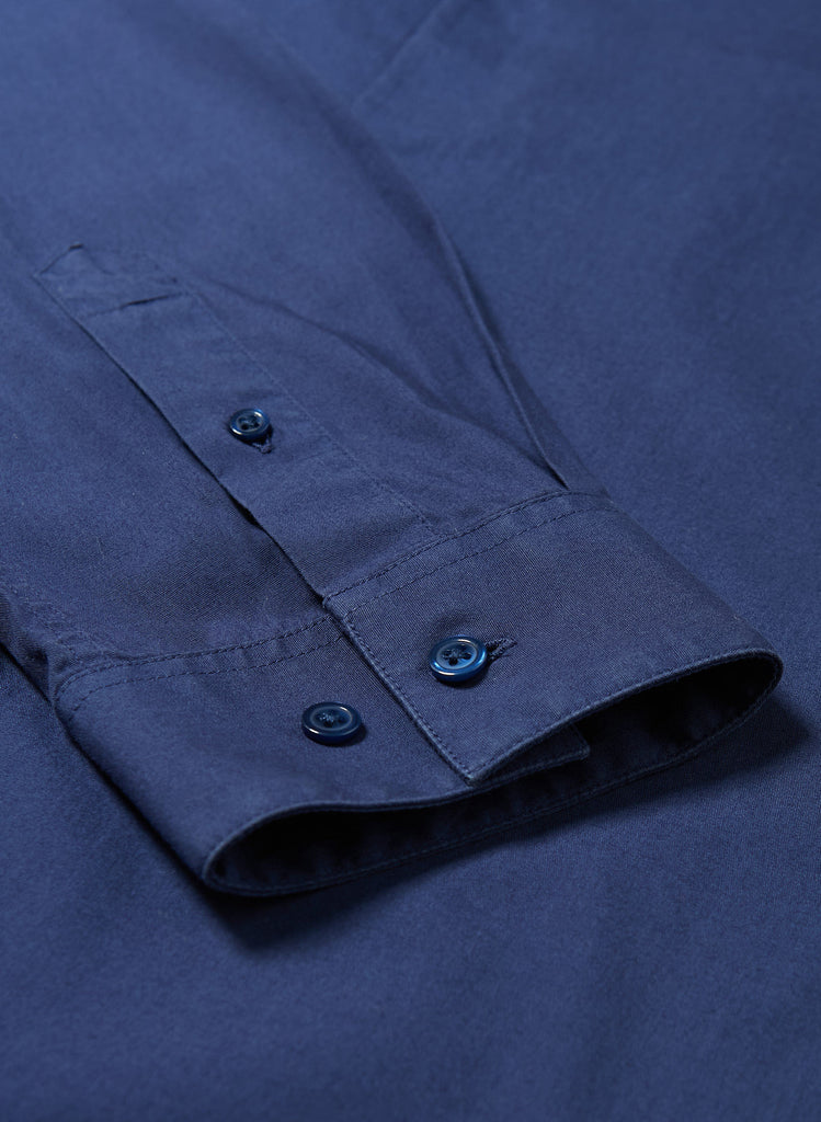 Maison Standards - Chemise John Popeline Pat - Bleu - Homme