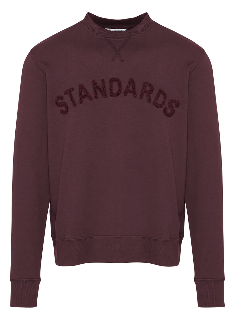 Maison Standards - Sweatshirt "Standards" Constantin - Bordeaux - Homme