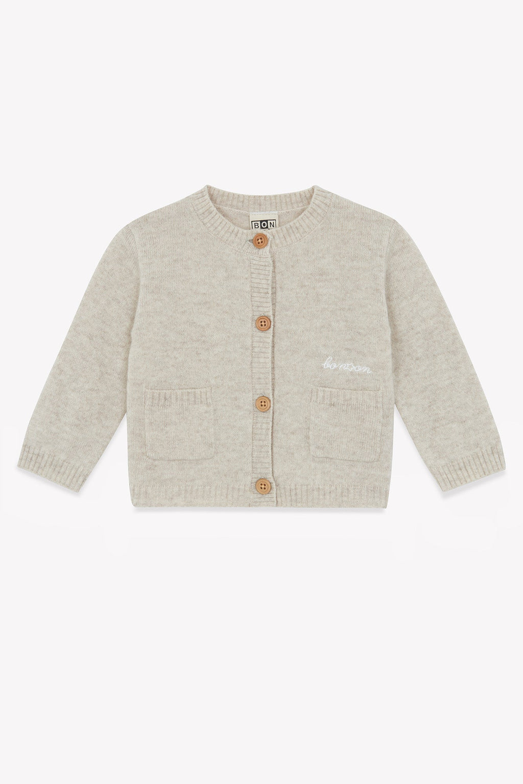 Cardigan - Beige Bébé 100% Cachemire