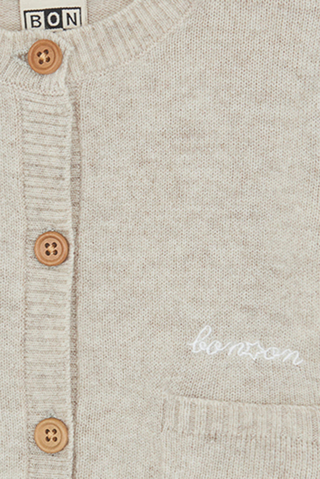 Cardigan - Beige Bébé 100% Cachemire