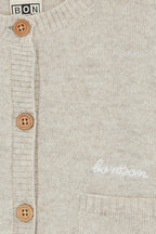 Cardigan - Beige Bébé 100% Cachemire