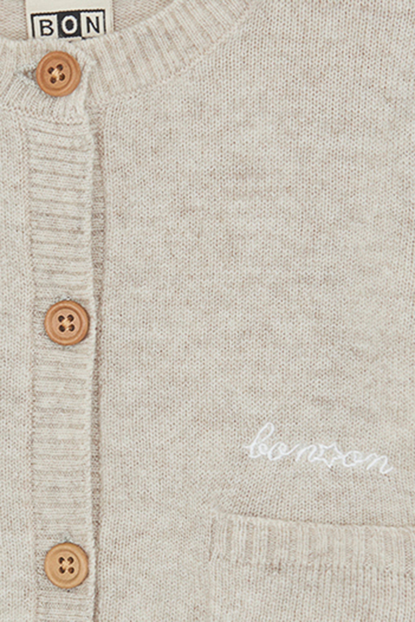Cardigan - Beige Bébé 100% Cachemire