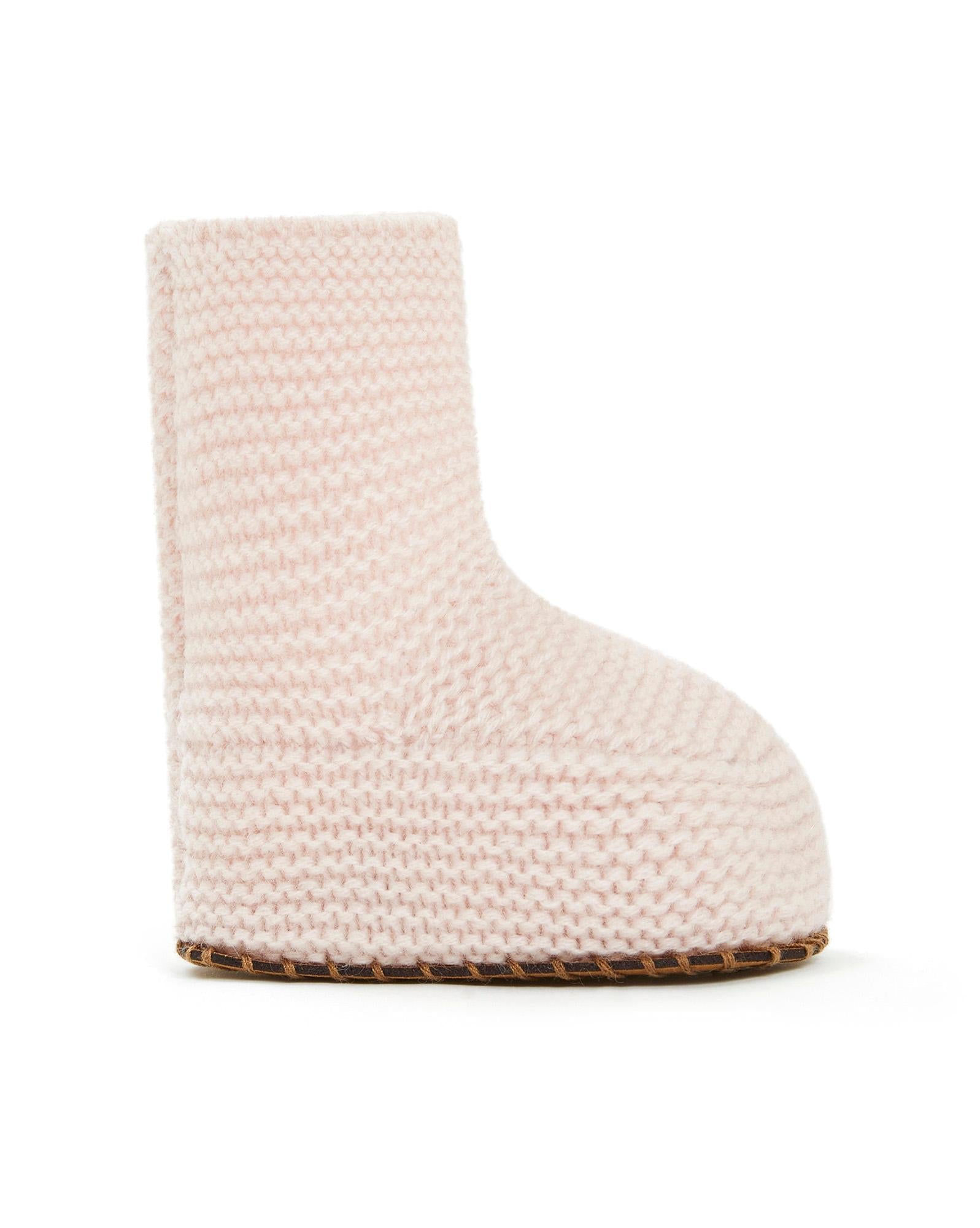 Chaussons - Rose Bébé 100% Cachemire