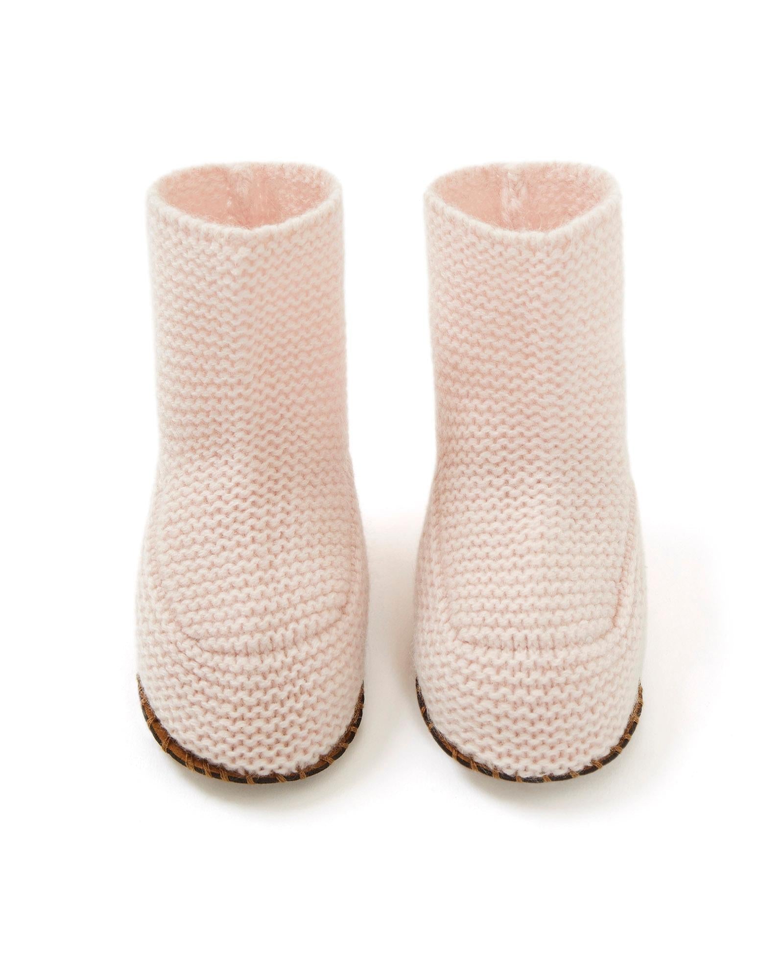 Chaussons - Rose Bébé 100% Cachemire