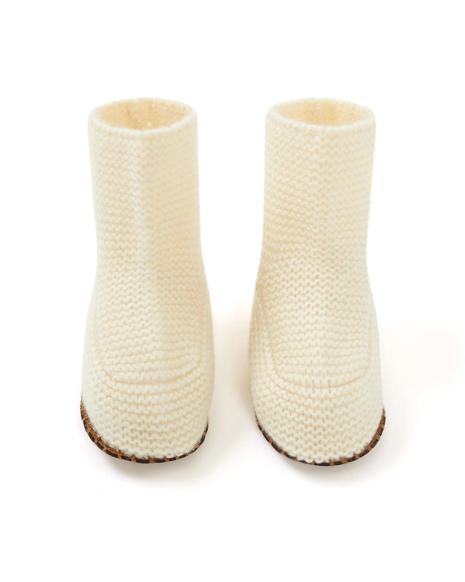 Chaussons - Crème Bébé 100% Cachemire