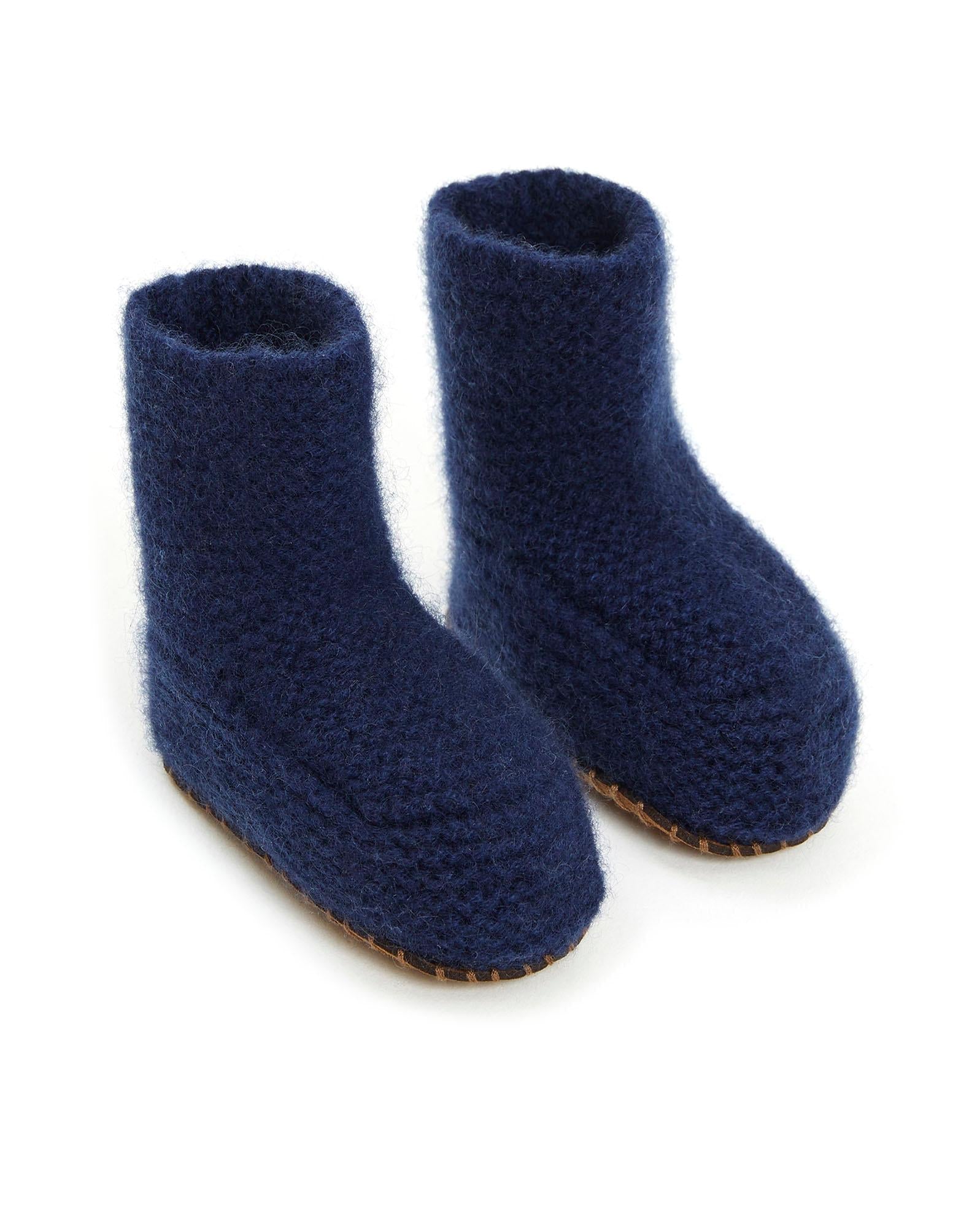 Chaussons - Bleu Bébé 100% Cachemire